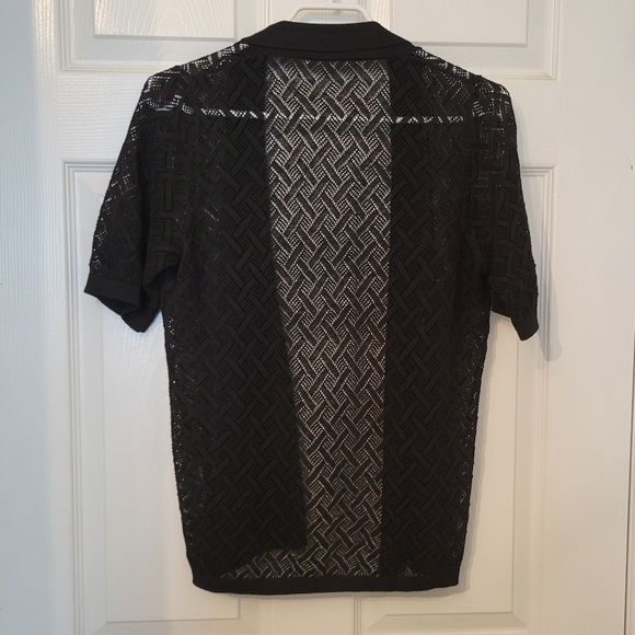 Knit Open Cardigan With Short Sleeves - Picture 2 of 4